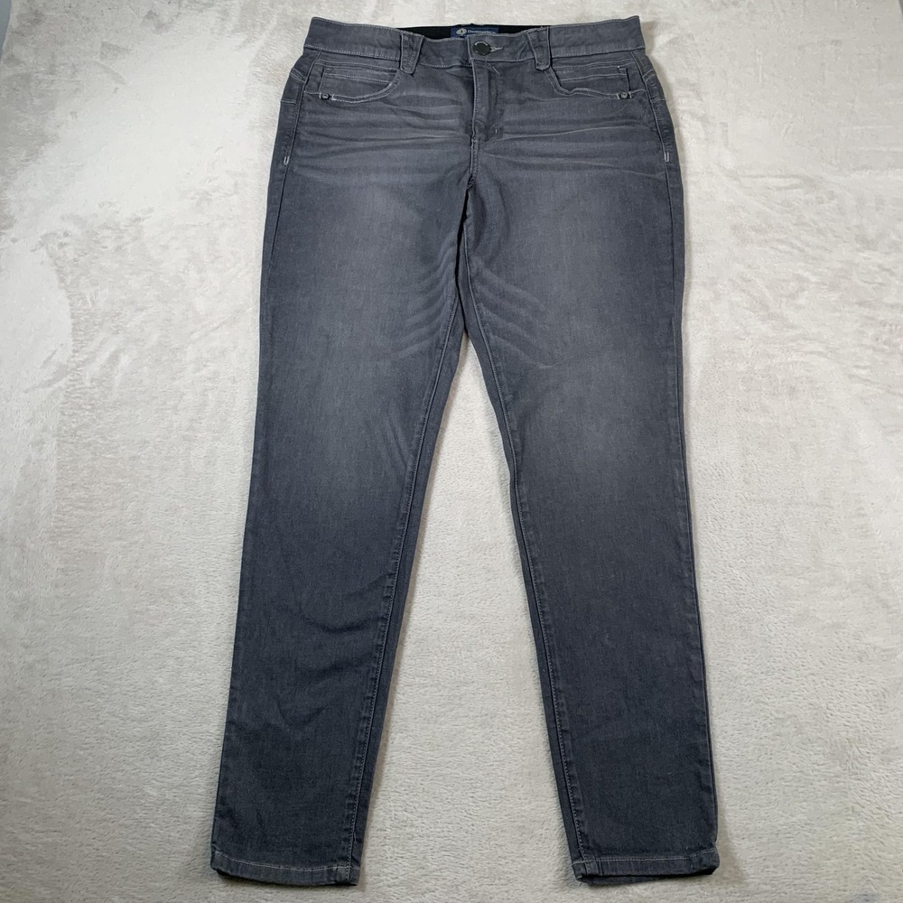 Democracy Jeans Womens‎ 14 Gray Absolution Stretch Skinny Slim Fit Denim Pants